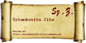 Sztankovits Zita névjegykártya